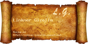 Linkner Gizella névjegykártya
