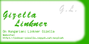 gizella linkner business card